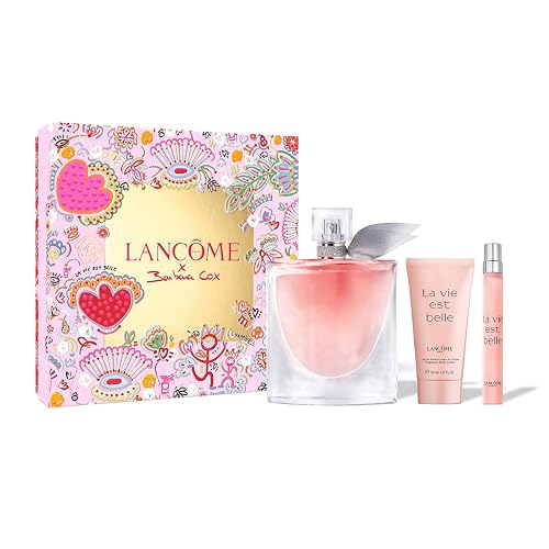 Lancôme - Set Exclusivo de Regalo La Vie Est Belle, Perfume de Mujer en versión de 100 y 10 ml + Loción Corporal LVEB, Fragancia con Notas de Bergamota, Jazmín, Pachulí, Iris y Vainilla Cálida
