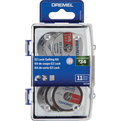 Dremel 2615E728AB Set/Kit de Accesorios EZ Lock, 11 piezas