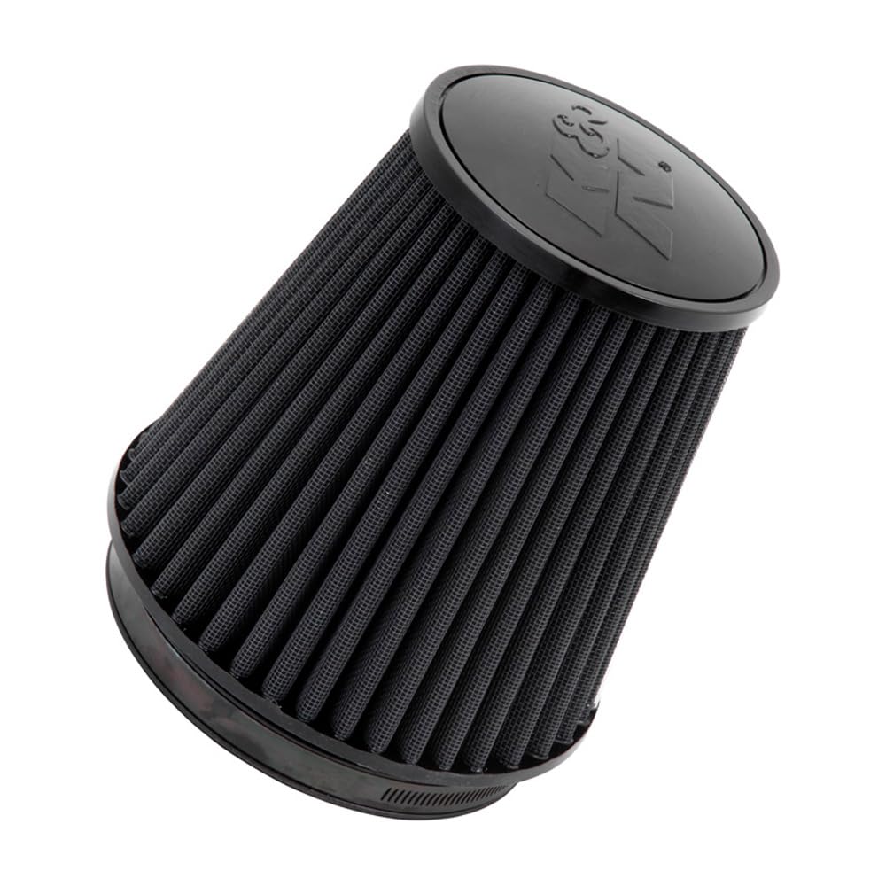 K&N Filtro de Aire Universal Dryflow RU-3101HBK Lavable Diámetro de Brida 6 Pulgadas Altura 7.5 Pulgadas Multi