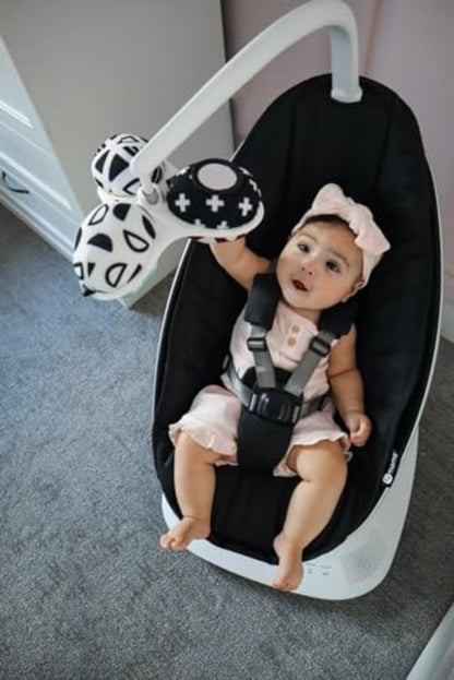 4moms MamaRoo - Columpio para bebé multimovimiento, Bluetooth habilitado con 5 movimientos únicos, color negro