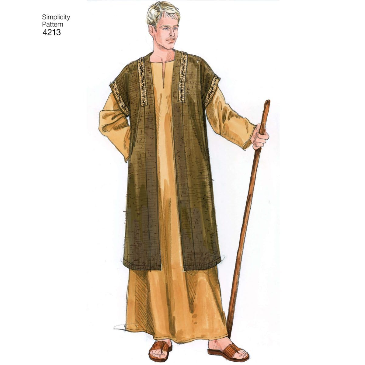 Simplicity 4213 - Patrón histórico de Costura de Disfraz de Halloween para Hombres y Mujeres por Andrea Schewe, Tallas A (XS-XL)