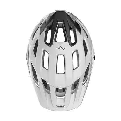 ABUS Casco MTB Moventor 2.0 MIPS - Casco de Ciclismo con protección contra Impactos para Uso Off-Road - Casco All-Mountain, Unisex - Blanco Brillante, Talla L, L (57-61 cm)