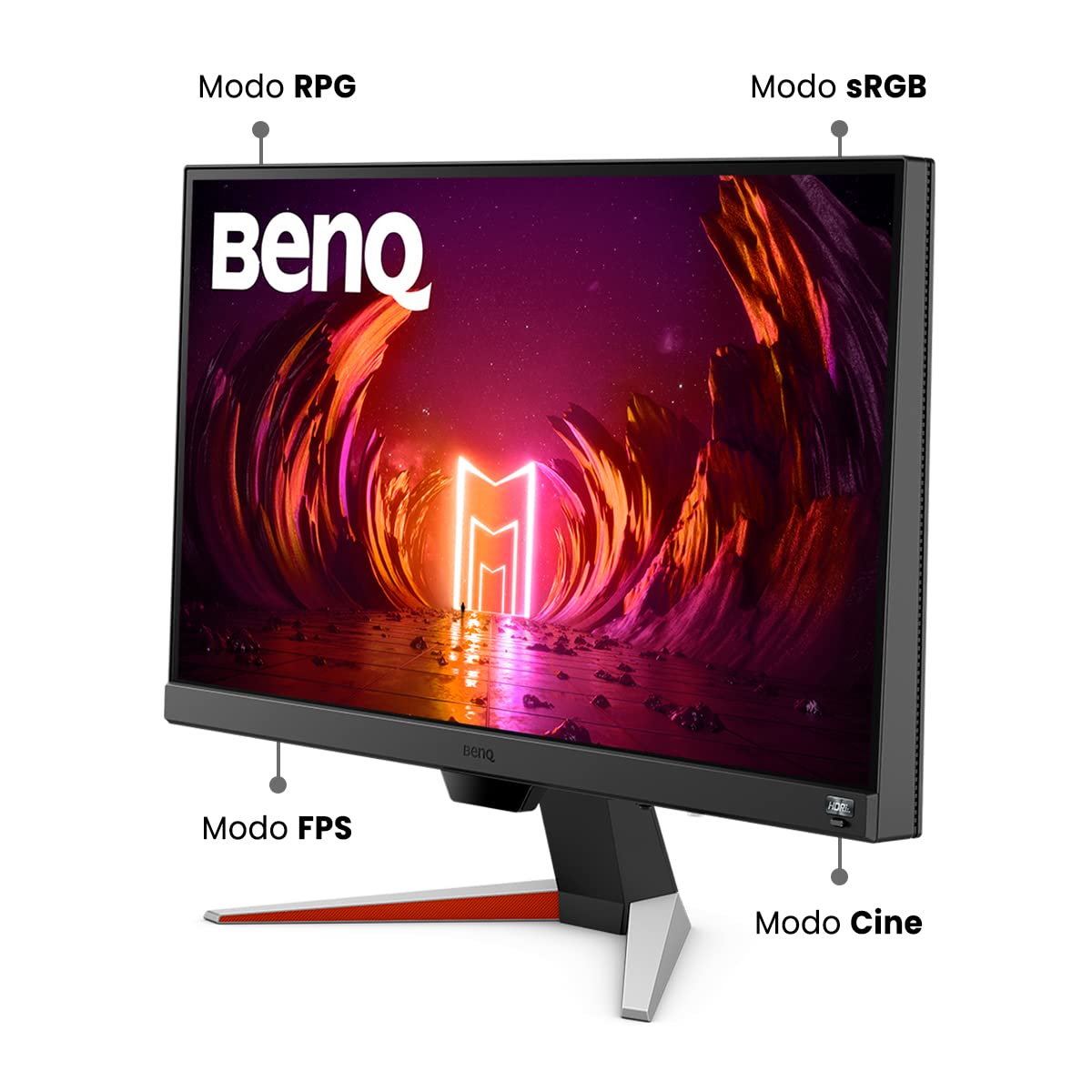 BenQ MOBIUZ EX240N 24" Monitor Gamer FHD 1920x1080 HDRi 165Hz (soporta 144Hz) 1ms MPRT AMD FreeSync Premium Bocinas internas Eye Care Bisel Delgado