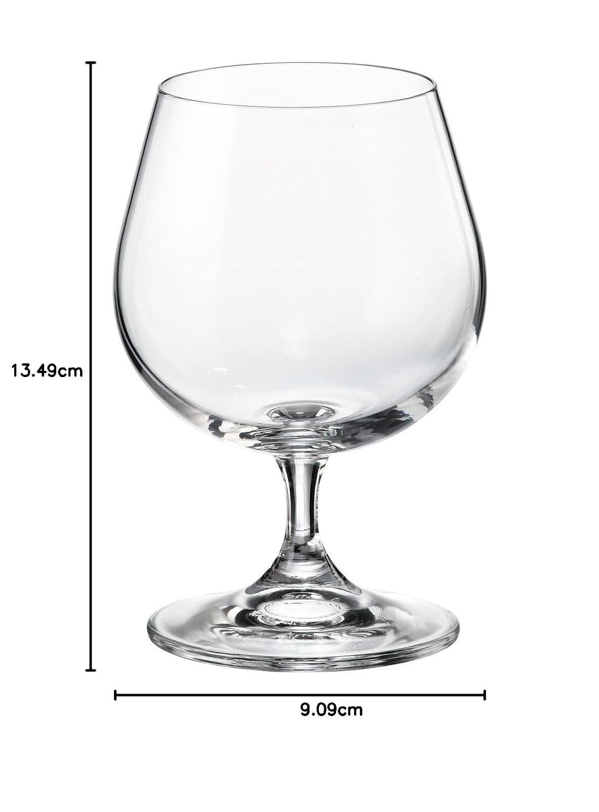 Bohemia Crystalite 4S415400 Sylvia, Juego de 6 Copas de Cognac 400 ml