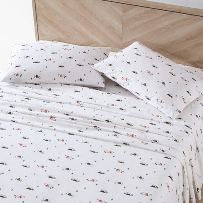 Eddie Bauer - Juego de sábanas Queen, algodón percal para decoración del hogar (Cascade Camping, Queen)