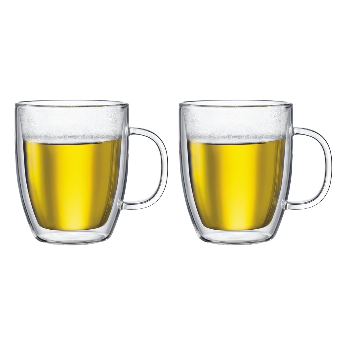 Bodum Bistro Juego de 2 Tazas de Vidrio de Doble Pared, 10 oz - 425 g - Standard Packaging