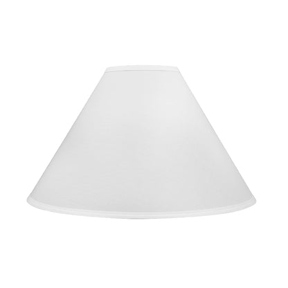 Aspen Creative 32206A, Empire Spider - visualización para lámpara, color blanco, 6 pulgadas superior x 19 pulgadas inferior x 12 pulgadas de altura inclinada