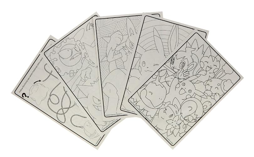 Crayola - Libro para Colorear Pokémon, 288 Pgs, páginas para Colorear Pokémon y Pegatinas, Regalo para niños, de 3, 4, 5, 6 años