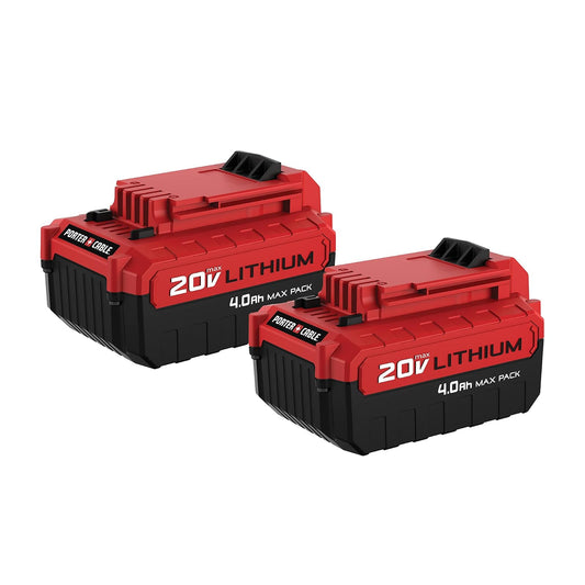Porter-Cable 20V MAX* Batería de Litio, 4.0-Ah, Paquete de 2 (PCC685LP)
