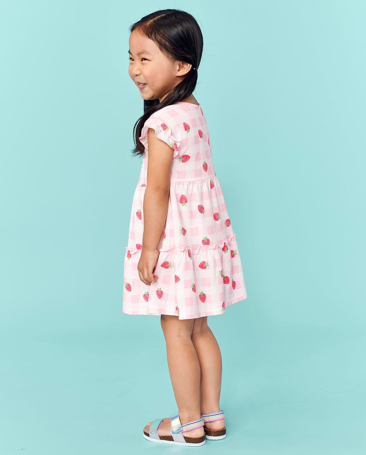 The Children's Place Vestido de Moda de Manga Corta para niñas pequeñas Atuendo de Jugador para Niñas