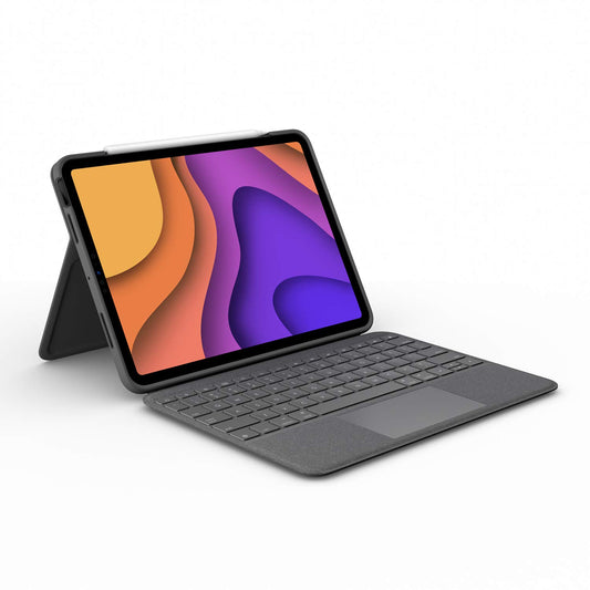Logitech Folio Touch para iPad, Funda con Teclado con Trackpad y conexión Smart Connector para iPad Air (4ª y 5ª generación) - Grafito