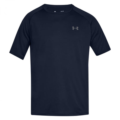 Under Armour Tech 2.0 Playera de Entrenamiento para Hombre - Azul (Academy Blue) (408) - Grafito - G Alto - Sólido