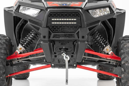 Rough Country Placa de Montaje de cabrestante para Polaris RZR XP 1000-93042 2014-2022, Color Negro