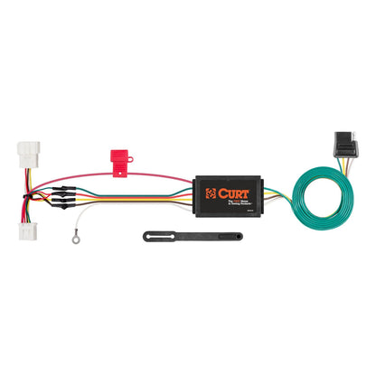 CURT Arnés de Cableado Personalizado para Remolque de 4 Pines, Negro, 56158