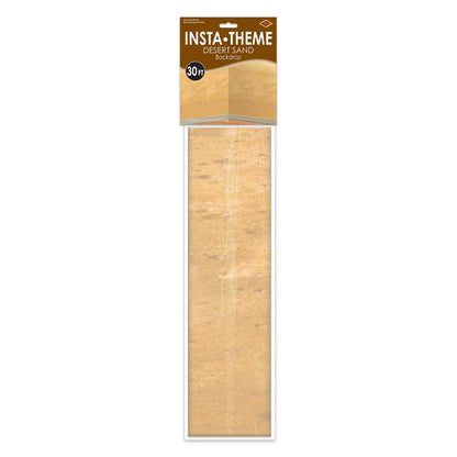 Beistle - Telones de fondo de pared de arena del desierto, 4 x 30 pies, paquete de 2 – decoración occidental, telón de fondo de fotos, revestimiento de pared fácil de adherir, decoraciones de fiesta occidental, decoraciones de fiesta de vaquero