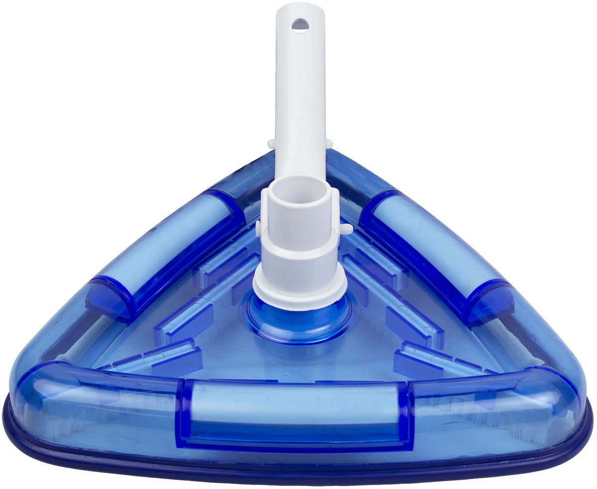 Poolmaster Aspiradora para Piscina con Revestimiento de Vinilo Triangular Transparente 27514, Color Azul