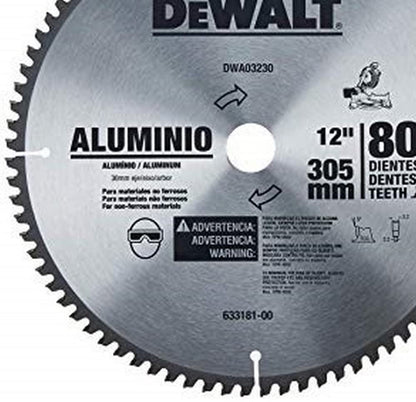 DEWALT Disco Sierra, 12 pulgadas, 80 DPP DWA03230