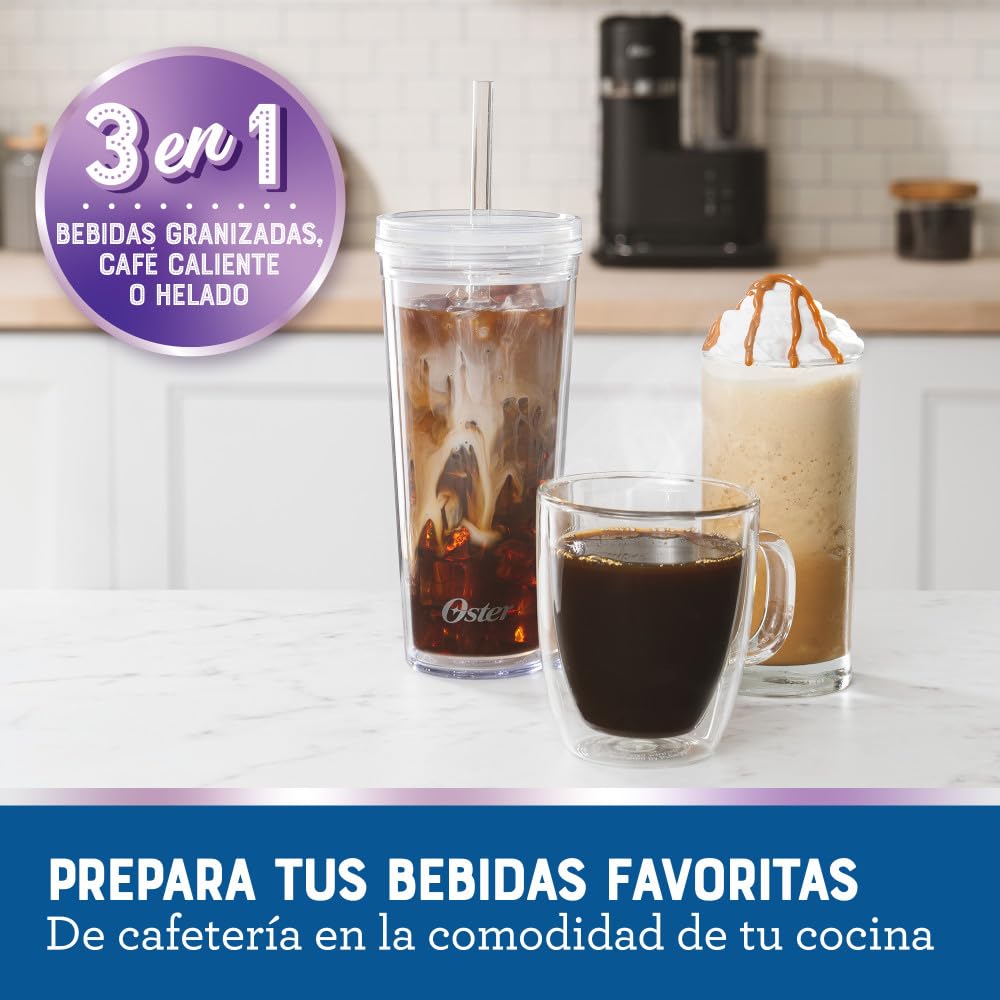 Oster Cafetera frappé con licuadora