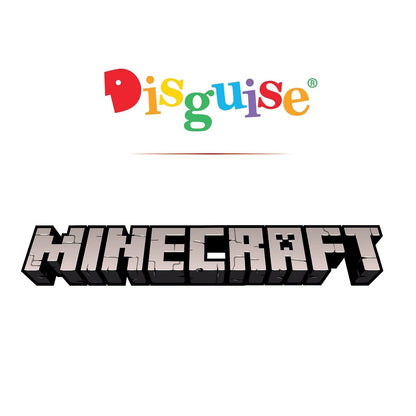 Minecraft Blockkopf-Kostüm-Zubehör für Kinder und Erwachsene, offizielles Lizenzprodukt von Disguise, einfach zu tragen, perfekt für Halloween, inspiriert vom ikonischen Spiel, erhältlich in Creeper