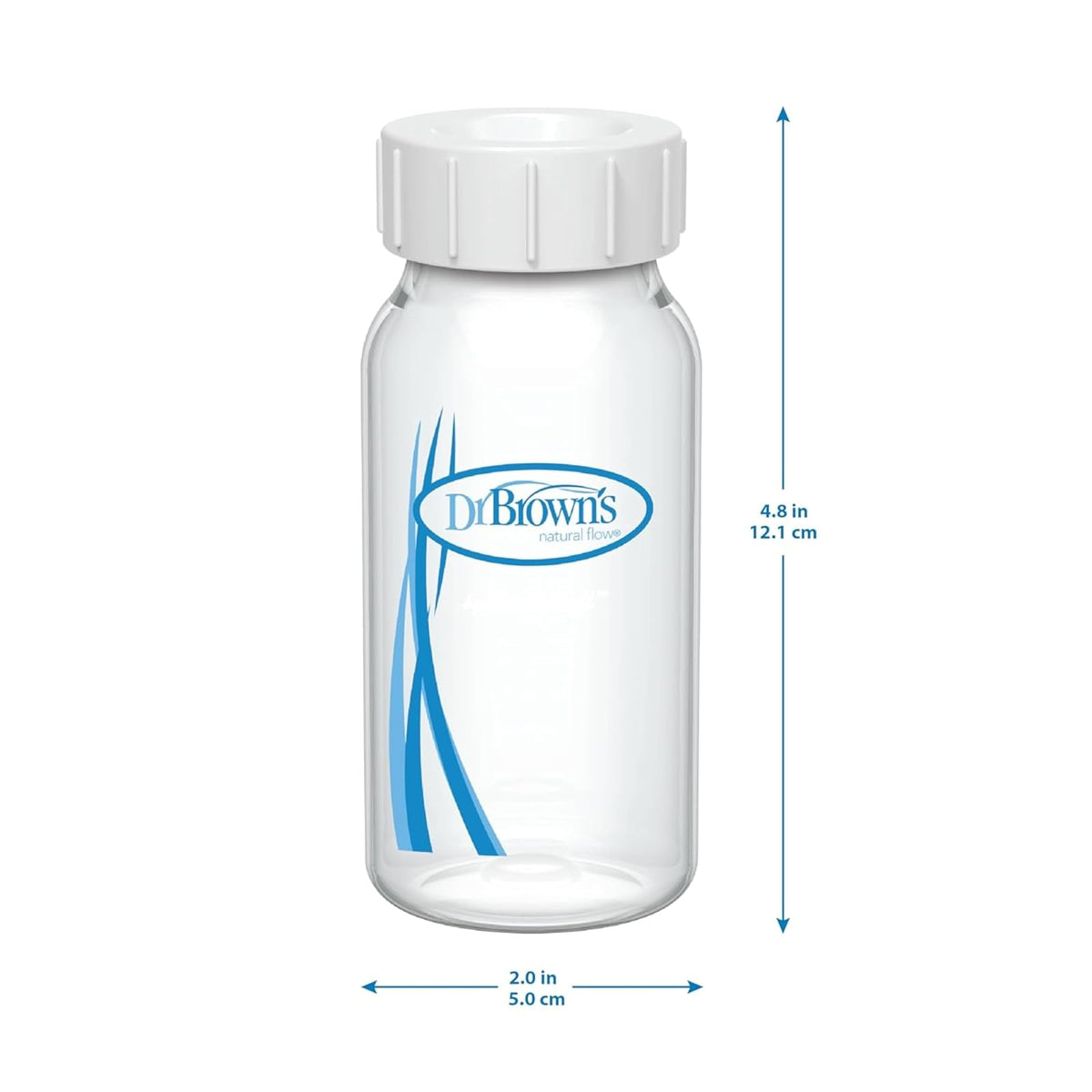Dr. Brown's Botellas de almacenamiento y colección de leche materna, 4 onzas (paquete de 4)