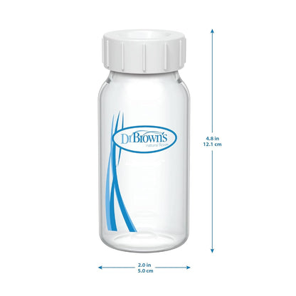 Dr. Brown's Botellas de almacenamiento y colección de leche materna, 4 onzas (paquete de 4)