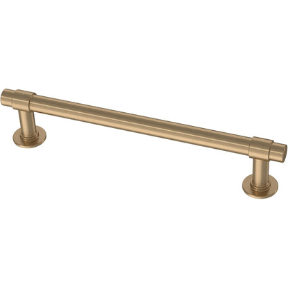 Franklin Brass Francisco (paquete de 5) manijas de gabinete de 5-1/16 pulgadas agujero centro moderno | Puerta de cocina de bronce champaña, cajones, aparadores, muebles P29618Z-CZA-B