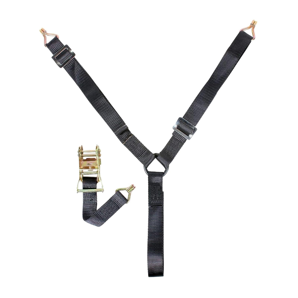 Pro Armor A040225 Correa en Y de carraca (1.5 Pulgadas) (Negro)