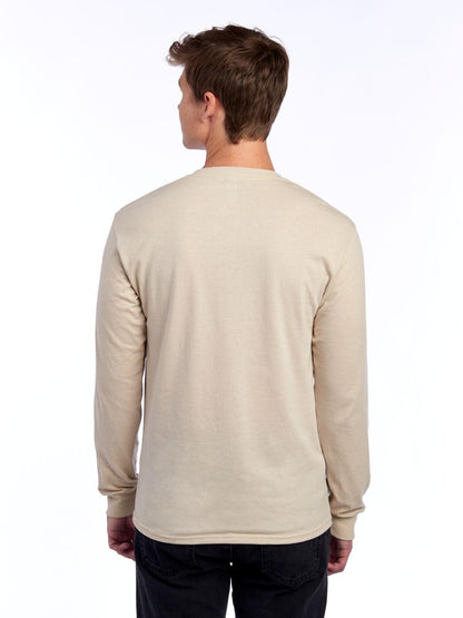Jerzees Men's Dri-Power Cotton Blend Long Sleeve Tees, Moisture Wicking, Odor Protection, UPF 30+, Sizes S-3x