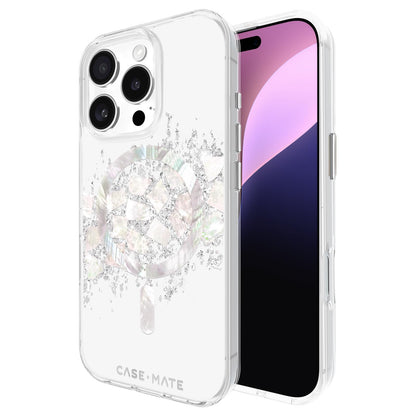 Case-Mate Funda Magnética para iPhone 16 Pro, Compatible con MagSafe - Touch of Pearl - iPhone 16 Pro