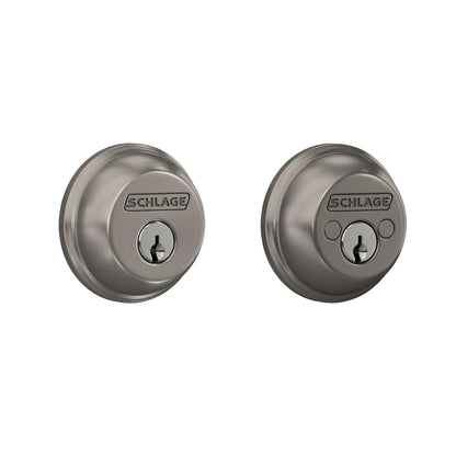 Schlage Cerrojo de Doble Cilindro Alta Seguridad Grado 1 - Níquel Satinado
