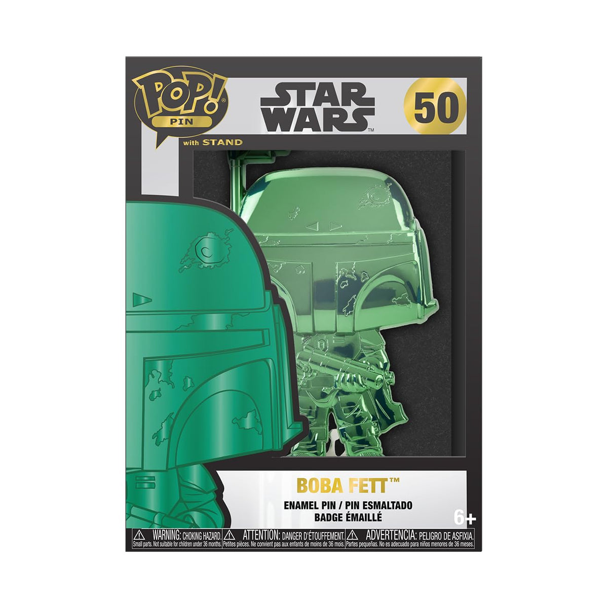 Funko Pop! Pin: Star Wars - Dark Side, Boba Fett Neon