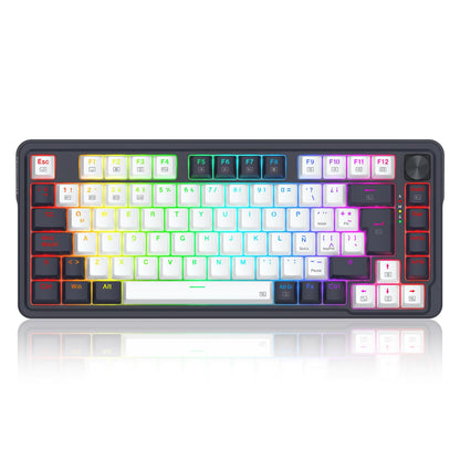 Redragon Teclado Gamer Ucal K673 WB, Triple Conexión, (Español)