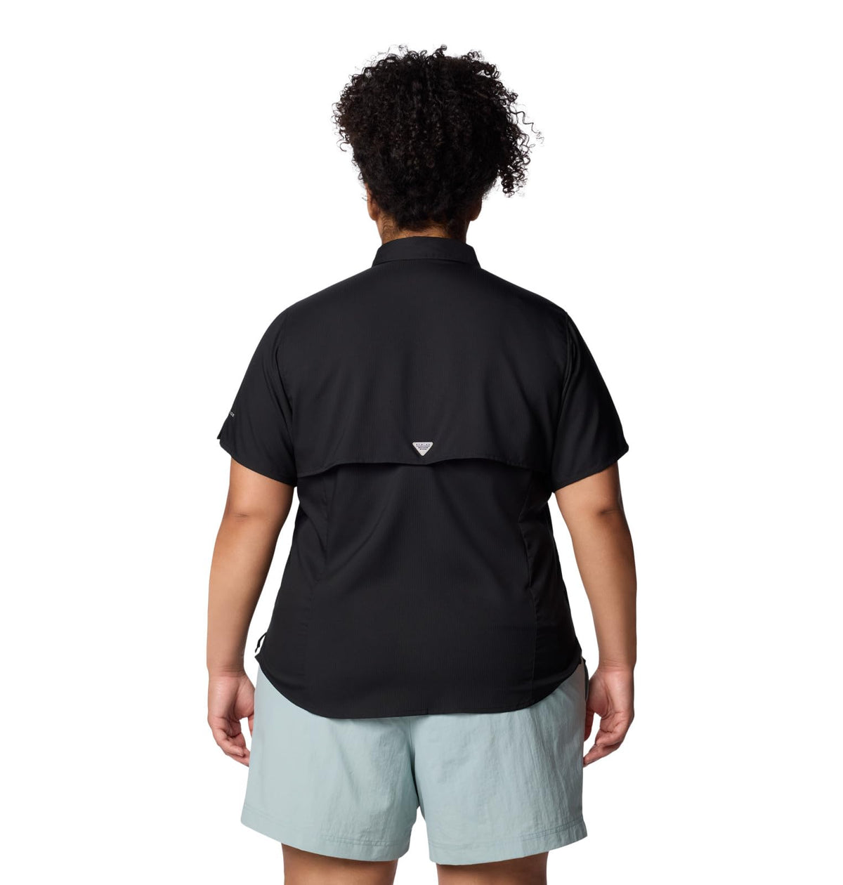 Columbia Camisa Tamiami II Manga Corta para Mujer - Protección Solar Omni-Shade y Gestión de Humedad Omni-Wick - Azul - Talla estándar