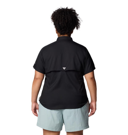 Columbia Camisa Tamiami II Manga Corta para Mujer - Protección Solar Omni-Shade y Gestión de Humedad Omni-Wick - Azul - Talla estándar