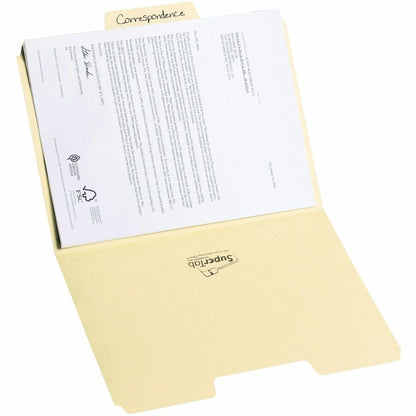 Smead SuperTab carpeta de archivos – 1/3-cut, tamaño carta, Manila, Manila, 100 per Box