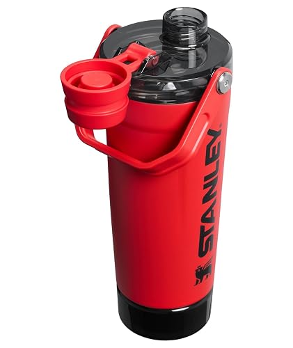 STANLEY Vitalize - Botella coctelera de 20 onzas | Taza coctelera aislada a prueba de fugas | Almacenamiento base y tapa de flujo rápido giratorio | Batidos de proteínas y polvo para pre-entrenamiento