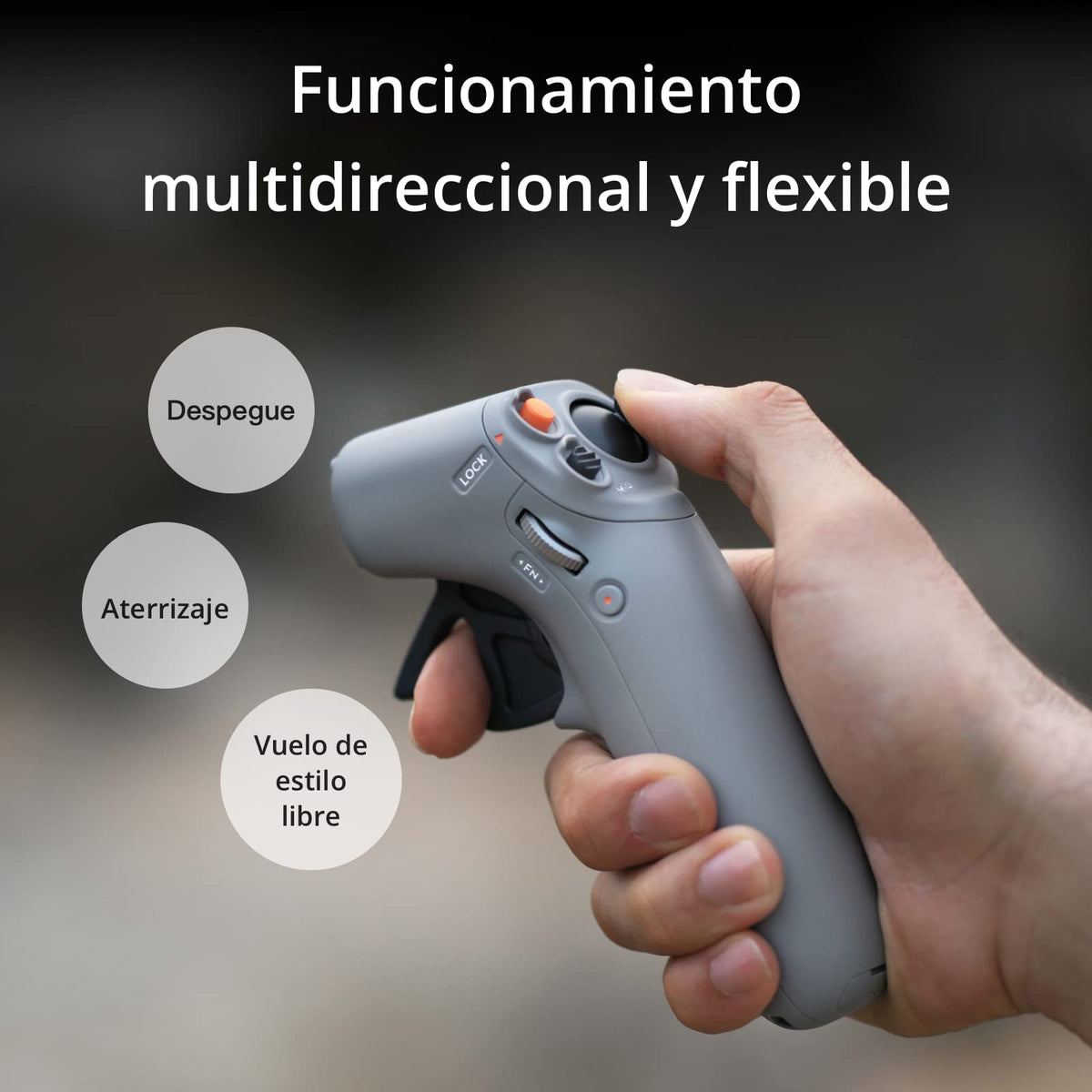 dji RC Motion 2 - Controlador Inteligente inmersivo, operación multidireccional, Accesorio para Drones Multifuncional e intuitivo para FPV, Compatible con dji Avata