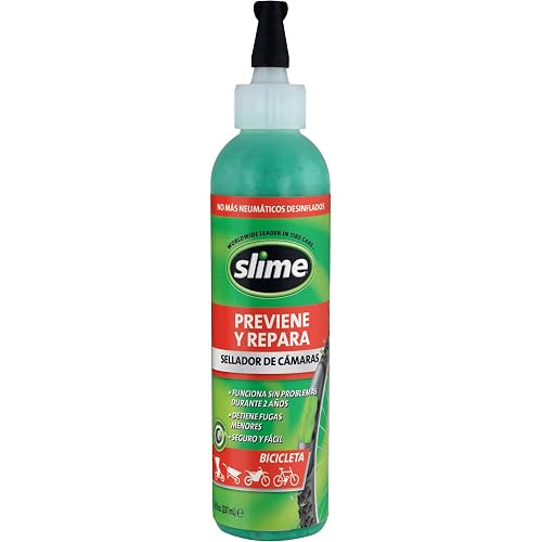 Slime® SELLADOR DE Llantas con CÁMARAS. Aplicador con 8 FL oz (237 ml).