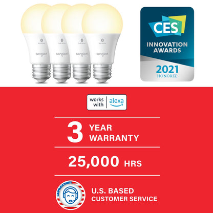Sengled Smart LED Light Bulb, Compatible con Alexa, 800LM, Blanco suave 2700K, 8.7W (60W Equivalente), 1 Paquete - Actualización desde el dispositivo