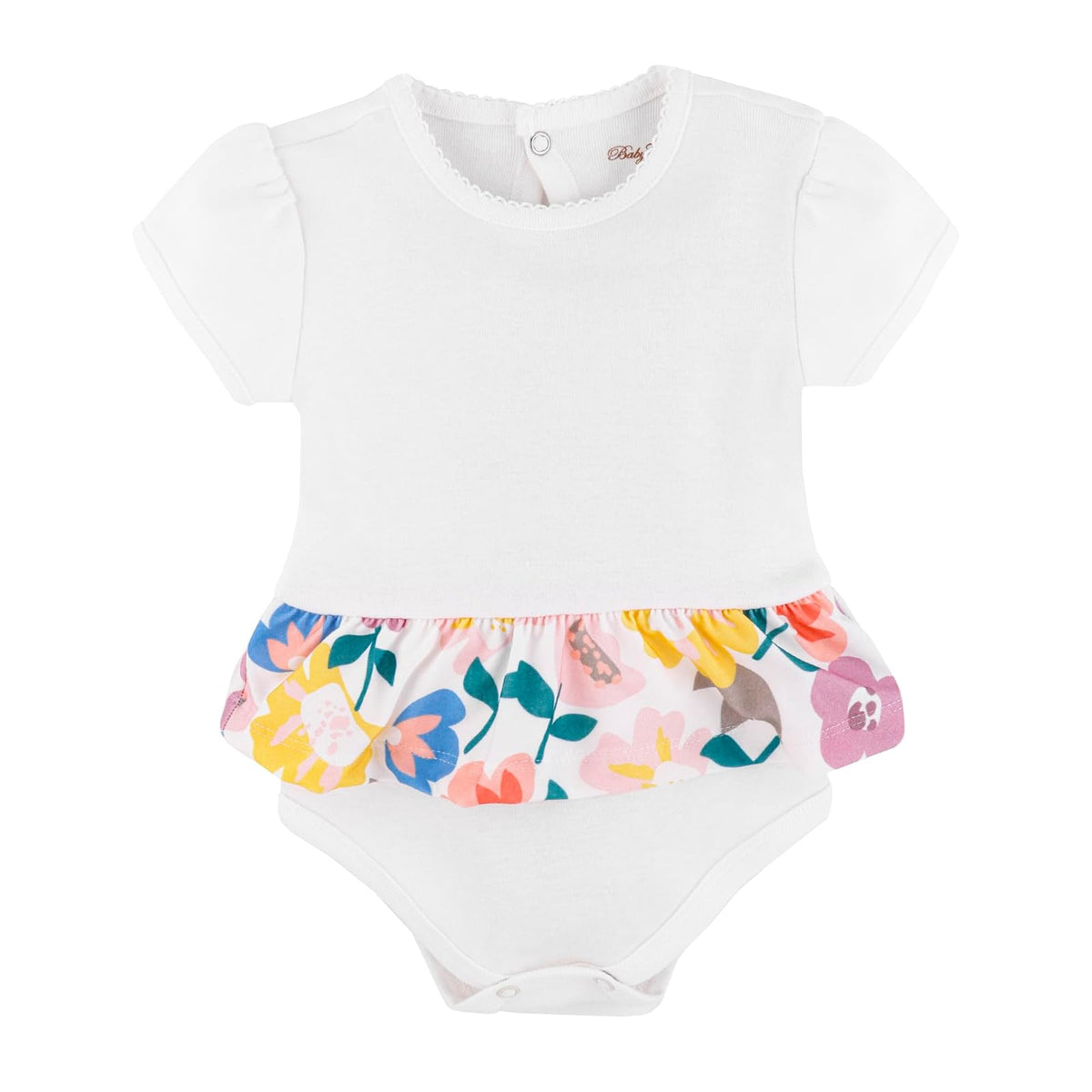 Baby Creysi Mameluco Vestido Pañalero para Bebé Niña Algodón Hipoalergénico
