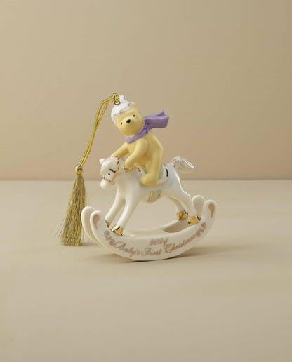 Lenox 895777 2024 Winnie The Pooh - Adorno para árbol de Navidad para bebé