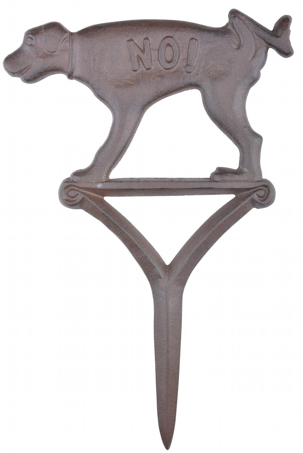 Esschert Design HB15 Señal de perro Peeing No!, café