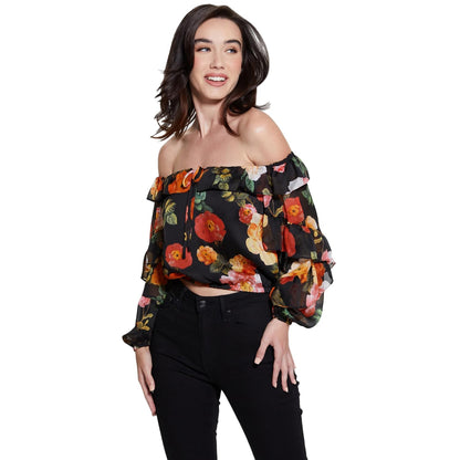 Guess Blusa Mujer Off Shldr Shani Ruffle Top W4RH09WCWF2-P9UT