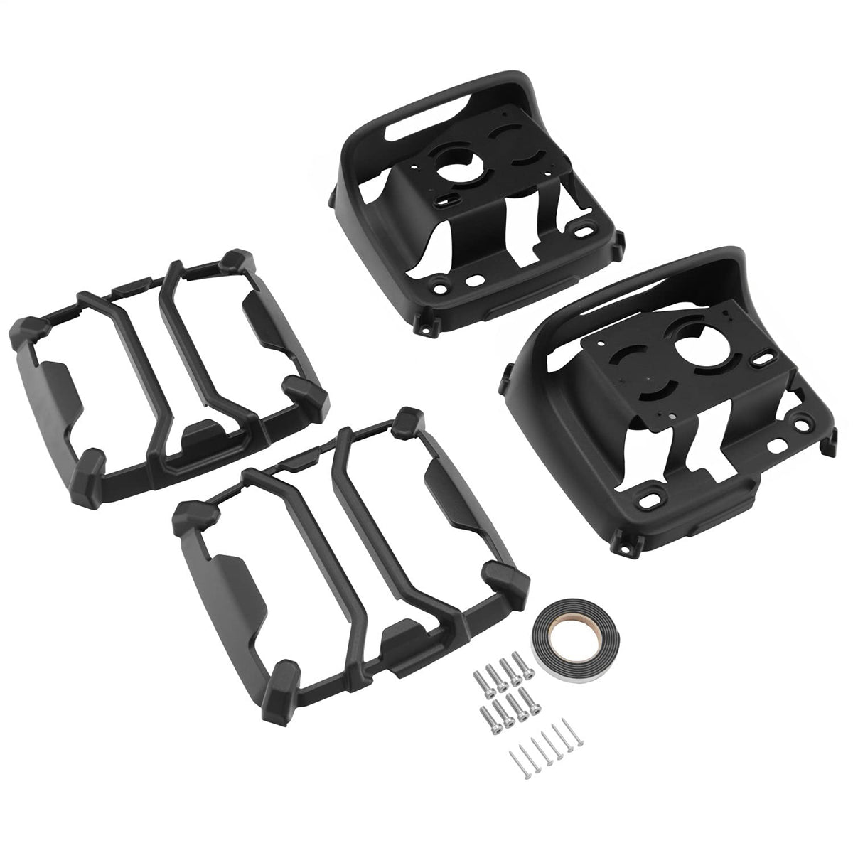 Rugged Ridge - Protector de luz Trasera de élite Convencional para Jeep Wrangler JL/JLU | Negro Satinado | 11226.13 | Se Adapta a Jeep Wrangler JL/JLU 2018-2025