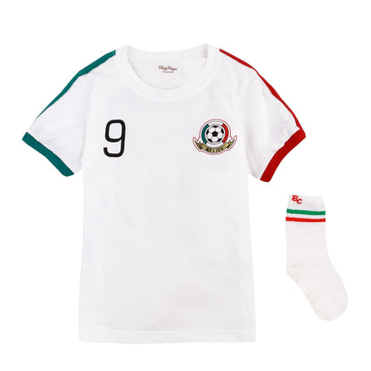 Baby Creysi Set de Playera Infantil Ligera en Tejido Jersey Fresco y Calcetines de Suave Ajuste