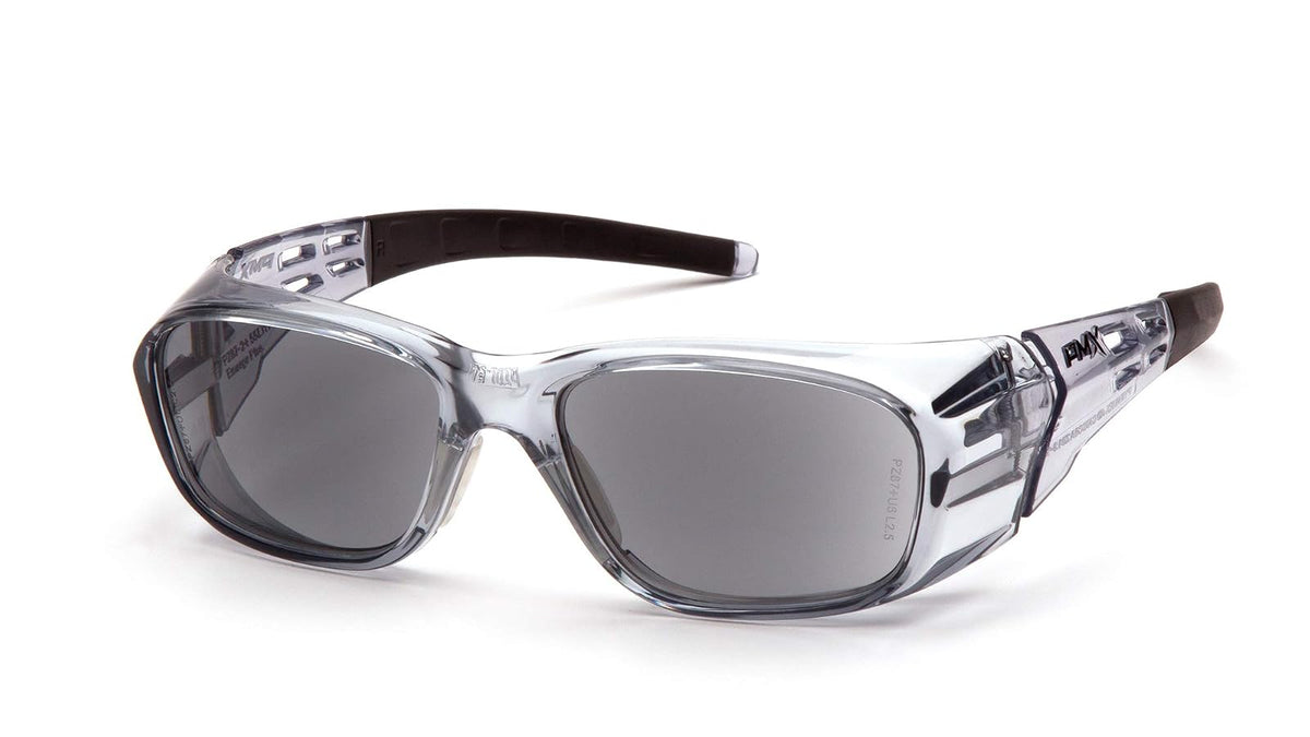 Pyramex Emerge Plus lentes de seguridad con aumento, lente gris