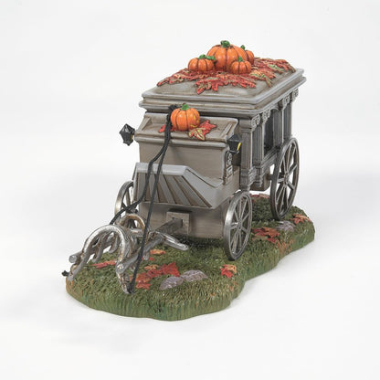 Department 56 Snow Village Accessories - Figura de Halloween Disneyland The Haunted Mansion Hearse, 4.17 Pulgadas, Multicolor