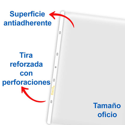 Azor Protectores De Hojas 50 Piezas Tamaño Oficio Kinera 302.363