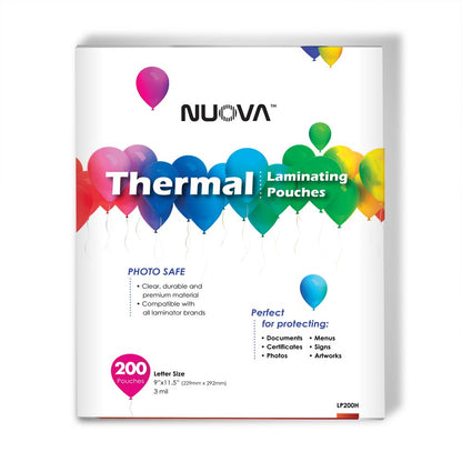 Nuova Premium bolsas térmicas, 9" x 11.5"/tamaño carta/3 mil, 200 Pack (lp200h)