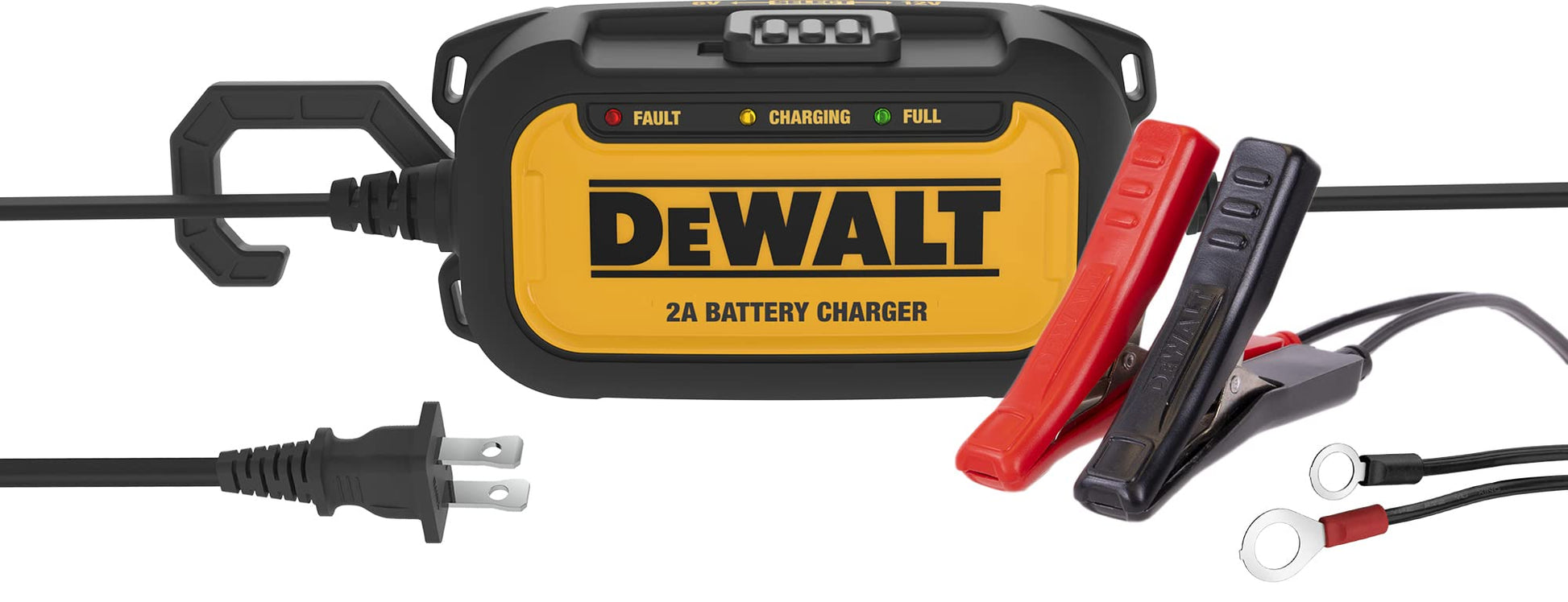 DEWALT DXAEC2 DXAEC2 Cargador y mantenedor Profesional de 2 amperios para automóviles
